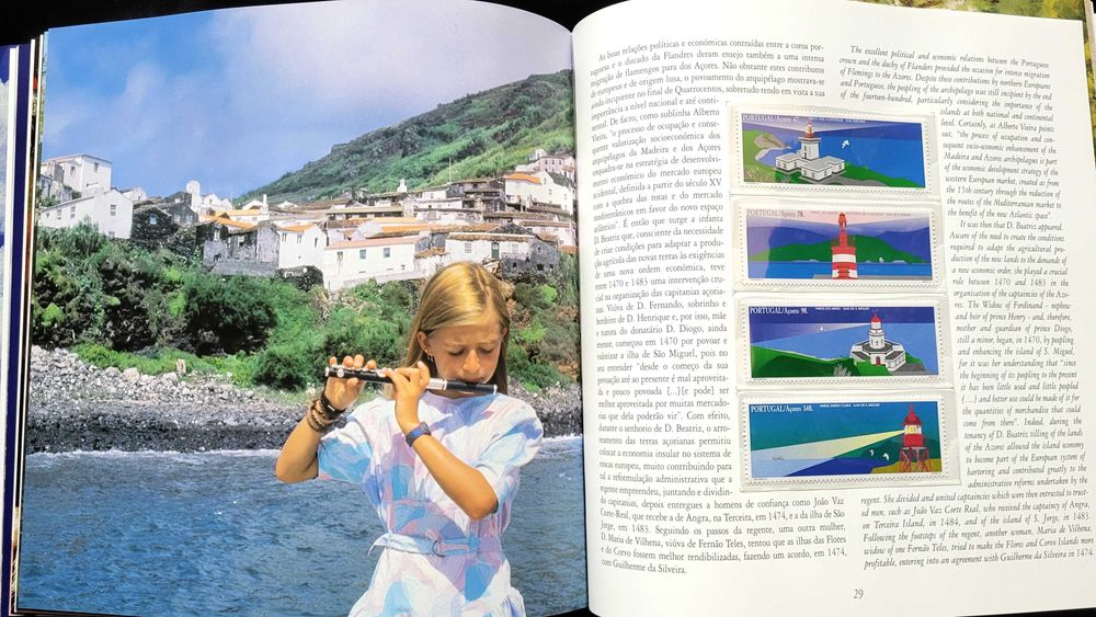 Raro livro dos CTT Portugal em selos 1996 edição especial OSCE