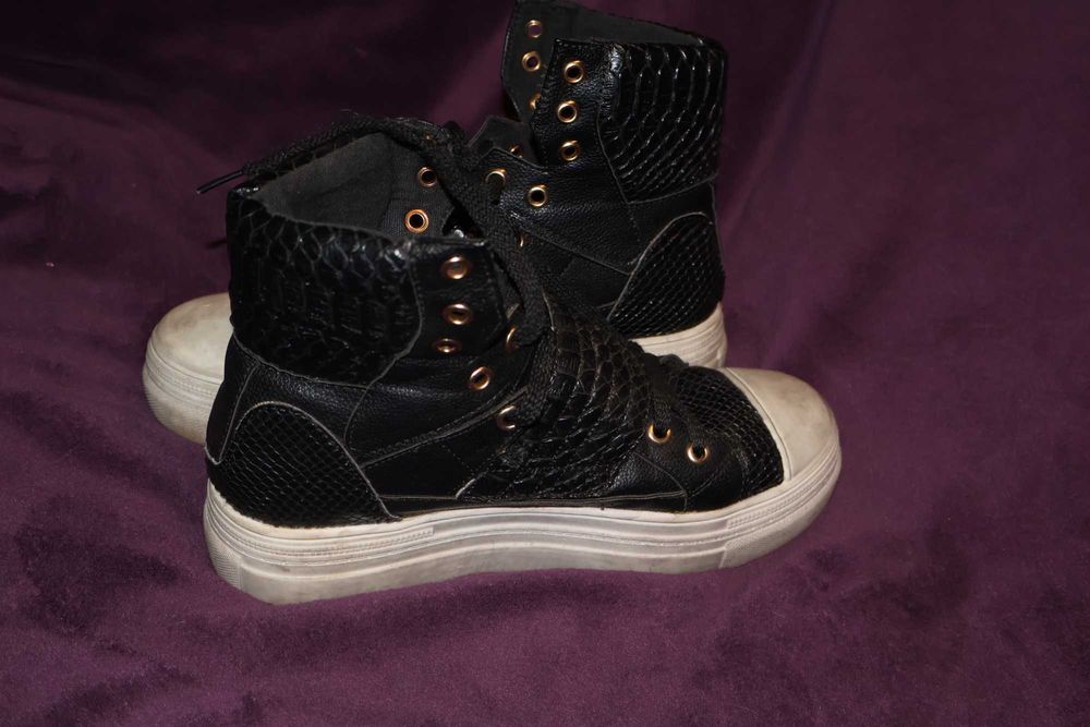 Wysokie Trampki gruba podeszwa Emo Punk Rock Alternative roz,37-38