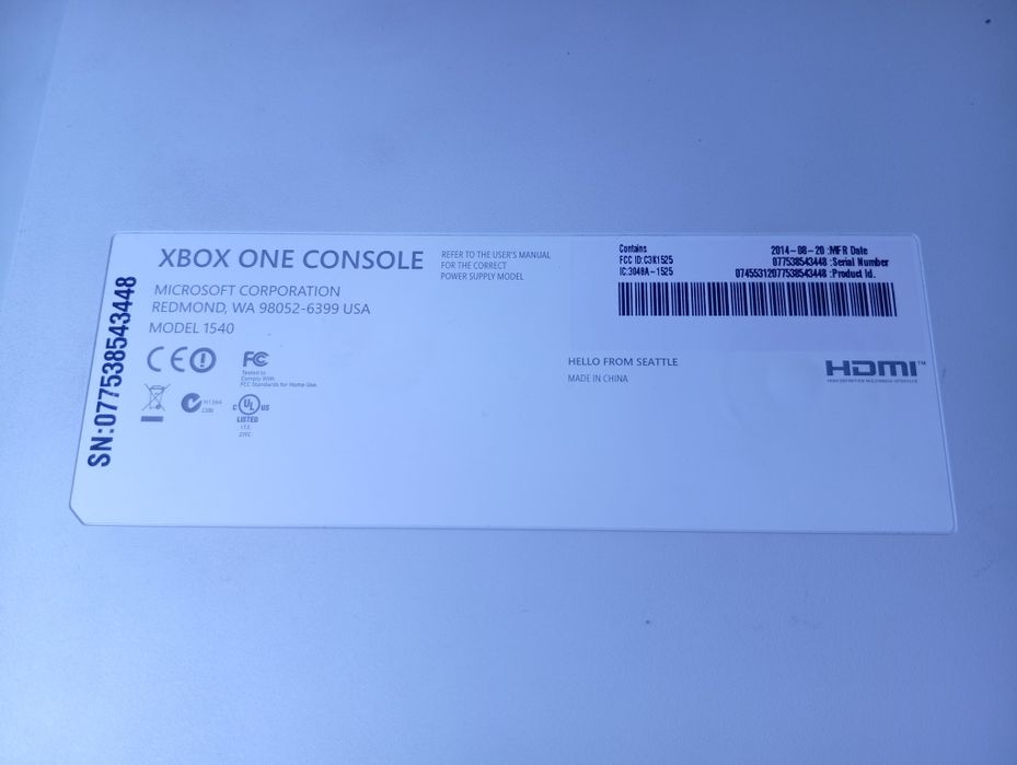 Xbox one 500Gb plus gry