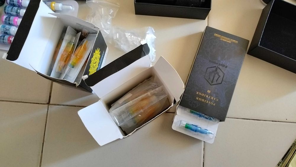 Kit tatuagem completo máquina pen