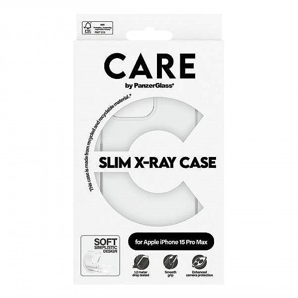 Etui CARE by PanzerGlass Slim X-Ray Case na iPhone 15 Pro Max - przezr