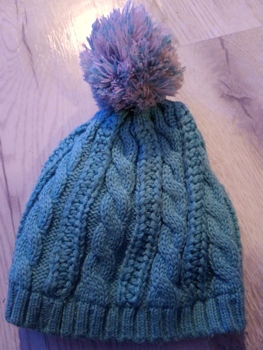 Czapka zimowa 80 / 92 ciepła czapeczka z pomponem lupilu