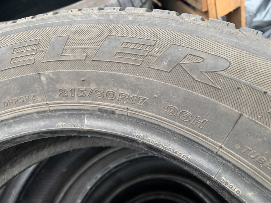 215-60-R17 BRIDGESTONE DUELER = 4 штуки летней резины GERMANY 2023