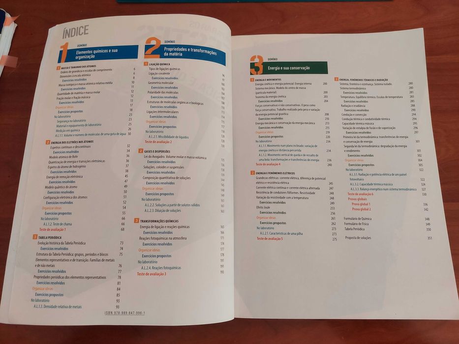Livro "Preparar os Testes -Física e Química A" 10° ano