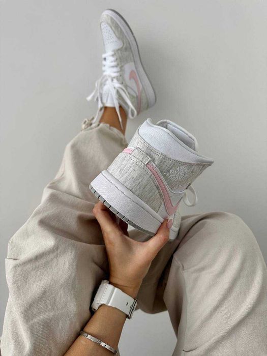 Кросівки Nike Air Jordan 1 High Heather Grey premium