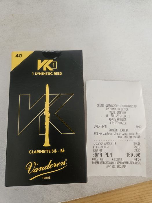 Vandoren vk1 - 40 klarnet stroik syntetyczny