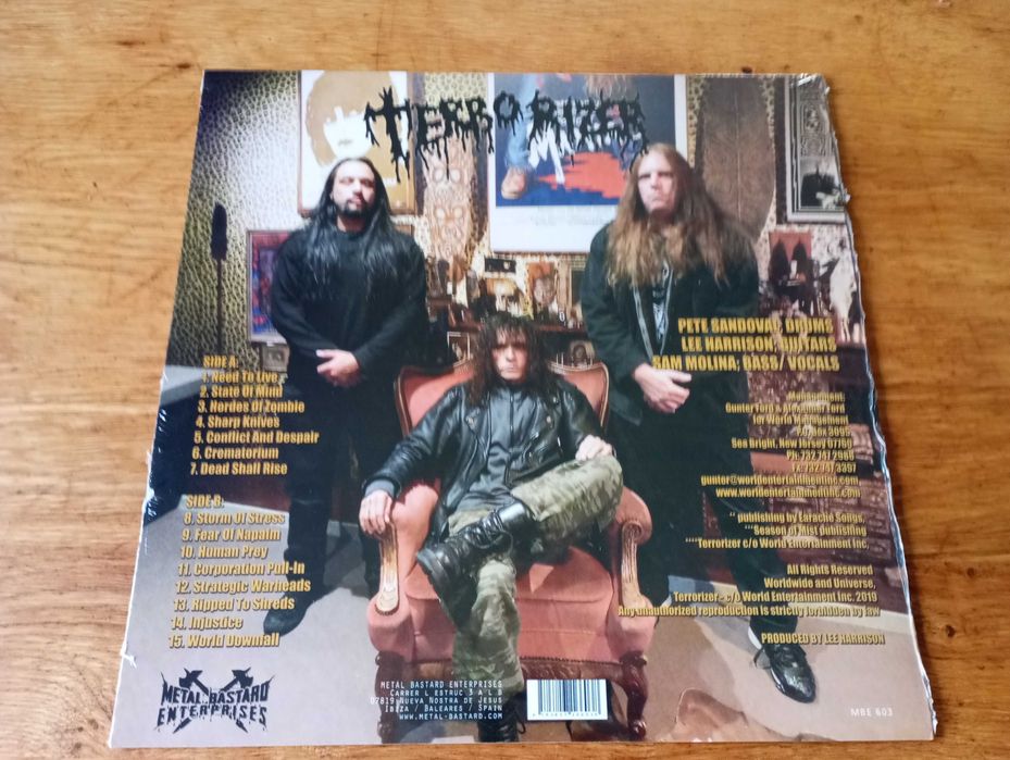 TERRORIZER Live Commando (Commanding Europe 2019) LP Vinyl branco novo