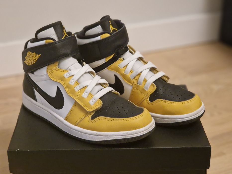 Nike Air Jordan 1 Hi Flyease żółte, r.40, oryginalne
