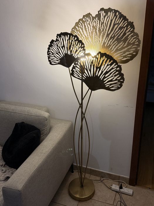 Lampa podlogowa złota - GLAMUR