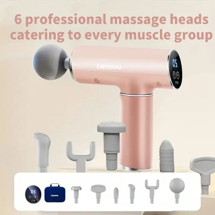 Массажер lenovo, перкусійний масажер пістолет
