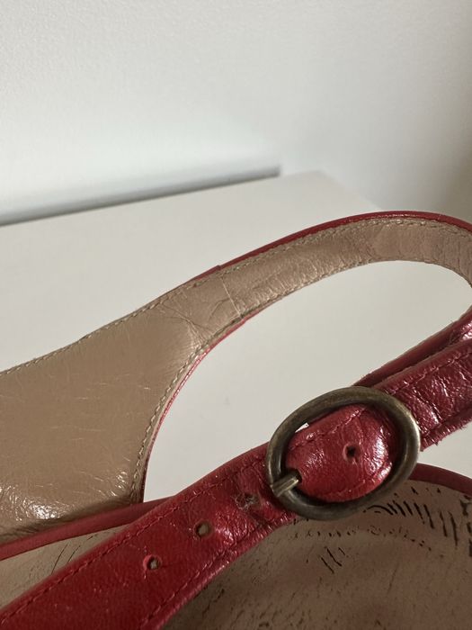 Skórzane szpilki Ryłko