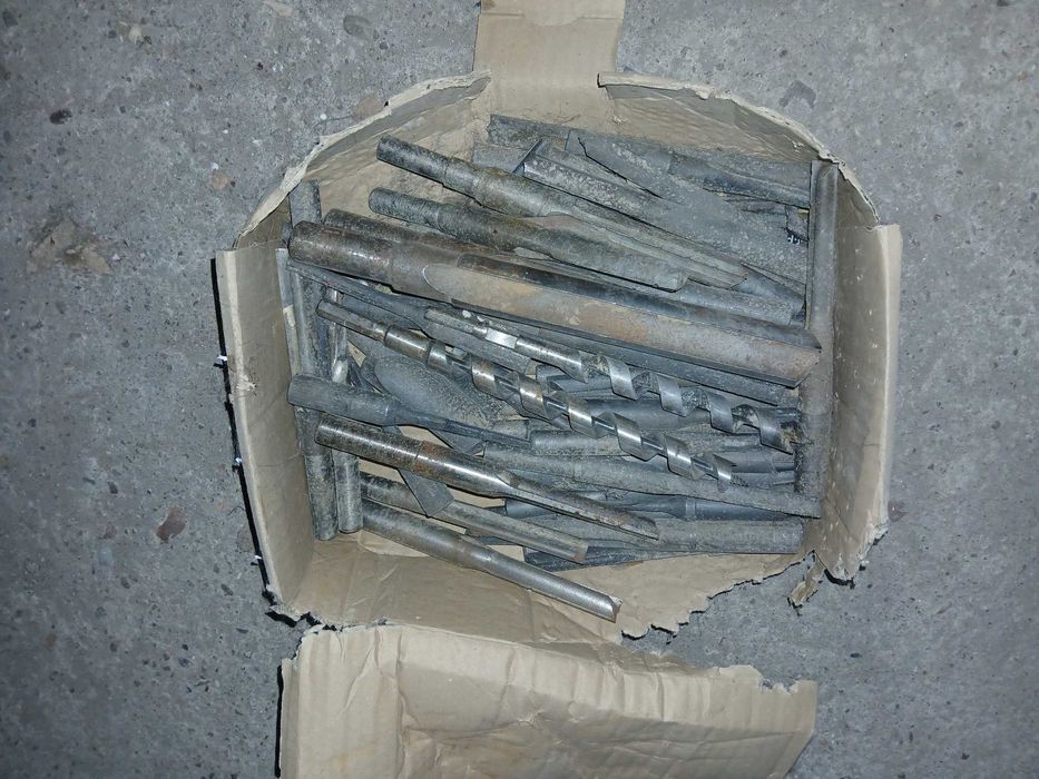 Wiertła do dłutowania w drewnie, różne średnice, długości, ok. 45 szt.