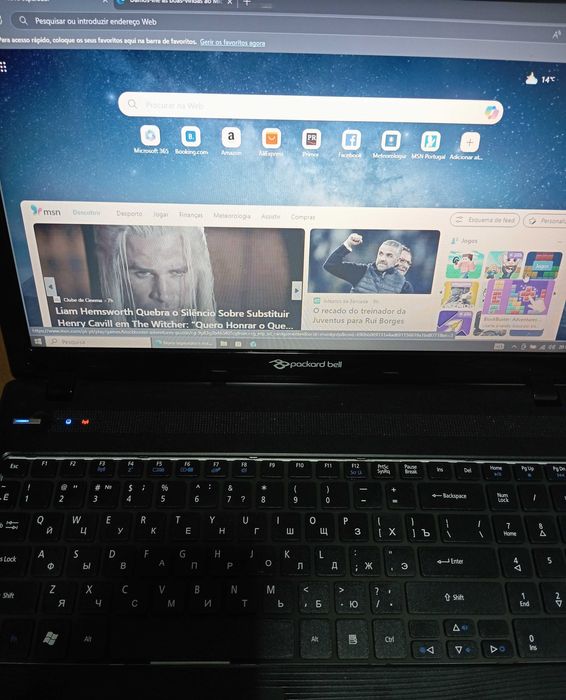 Portátil Packard bell