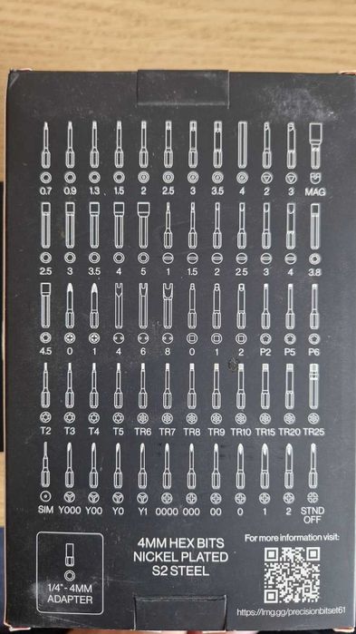 Linus LTT Precision Screwdriver/Bit set - zestaw bitow precyzyjnych