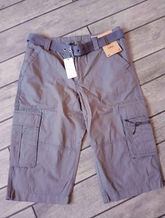 Krótkie spodenki, spodenki cargo, męskie spodenki, 32W