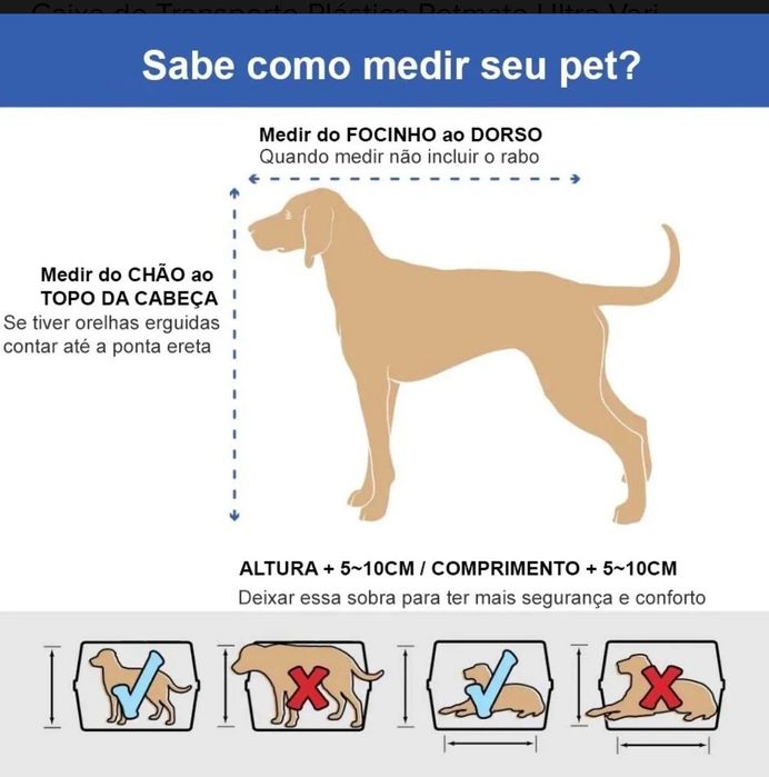Caixa de Transporte de avião Ultra Vari Kennel Grande para Cães