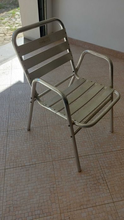 Cadeiras de Alumínio - 9 unidades