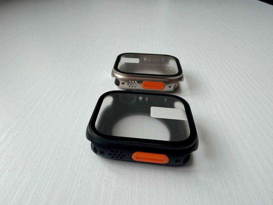 Чохол бампер із загартованим склом для Apple Watch на всі серії чехол