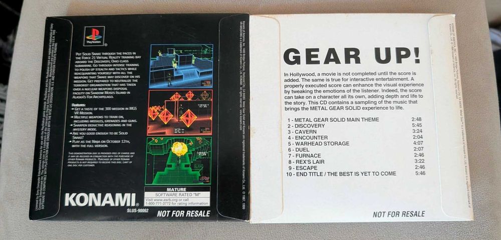 Metal Gear Solid Music Cd