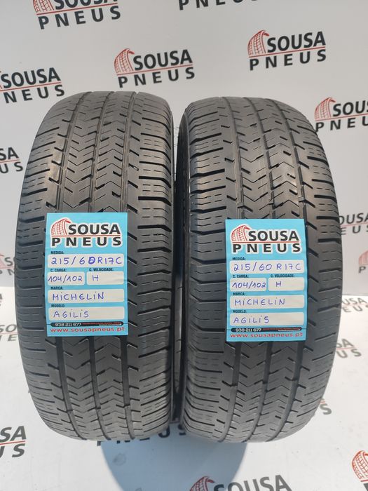 2 pneus semi novos 215-60R17 C - Michelin Agilis - Oferta dos Portes