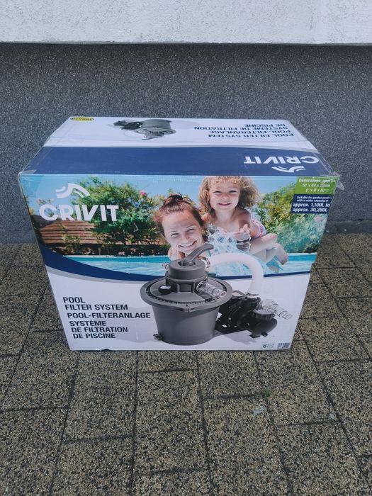 Nowa Pompa Piaskowa z manometrem Do Basenu Filtrująca Do Basenów Wydajna Crivit 6180 l/h