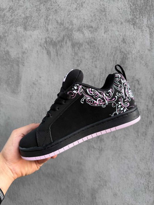 Жіночі кросівки DC Court Graffik "Black Pink Sabbath" Розміри 36-41