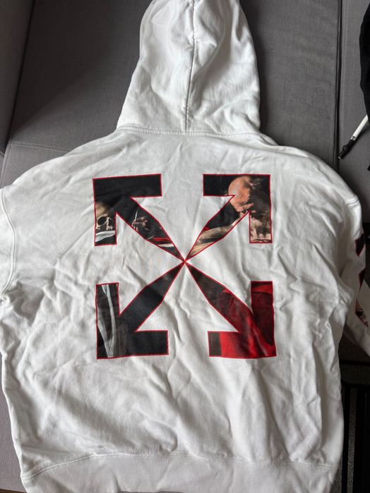 Męska bluza z kapturem oversize, rozmiar XL.