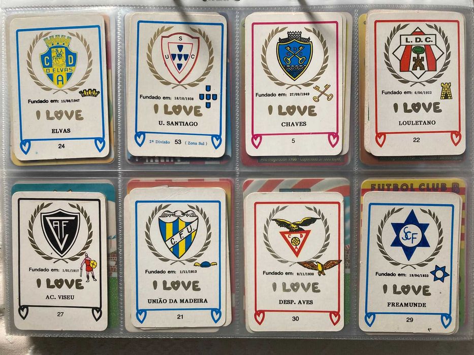 Calendários Antigos de Futebol - Clubes Portugueses (preço unitário)