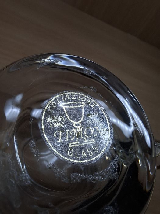 Чашка с блюдцем TIMON Colleczione, оригинал, стекло, ручная роспись