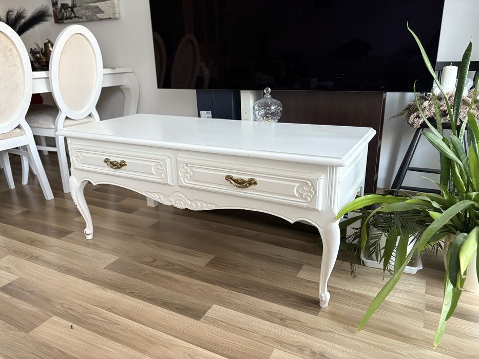 REZERWACJA Biala komoda, szafka RTV ludwik komoda pod telewizor