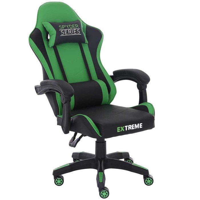 Fotel gracza Gamingowy EXTREME SPYDER Green