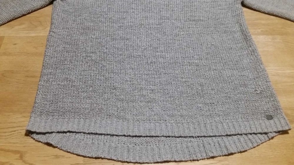 2 Sweter Kappa+Only szary+czarny bawełna oversized rozkloszowany L/XL