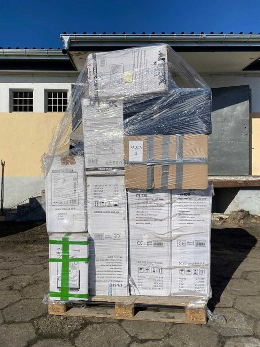 Sprzedam– MIX PALET KAT. A/B/C Sprzęt nagłośnieniowo-oświetleniowy