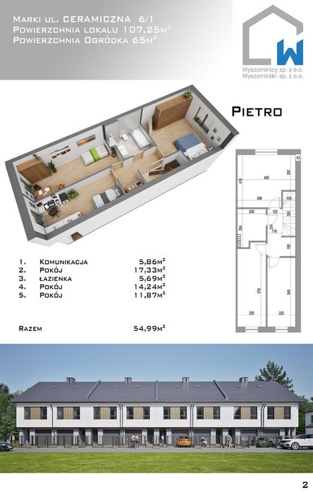 Nowy segment 107 m² | Garaż, ogródek, 4 pokoje | Marki