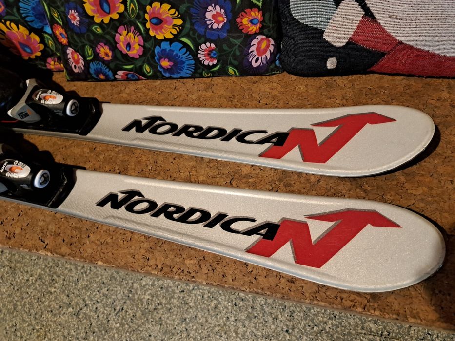 komplet narty Nordica Team 120 cm + buty Tecno 35 - 36