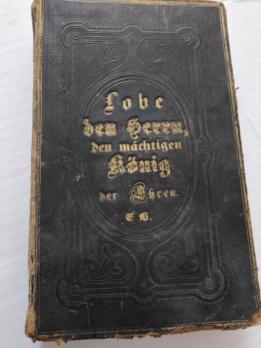 Bardzo stara książka " Śpiewnik ewangelicki" Niemcy . Vintage
