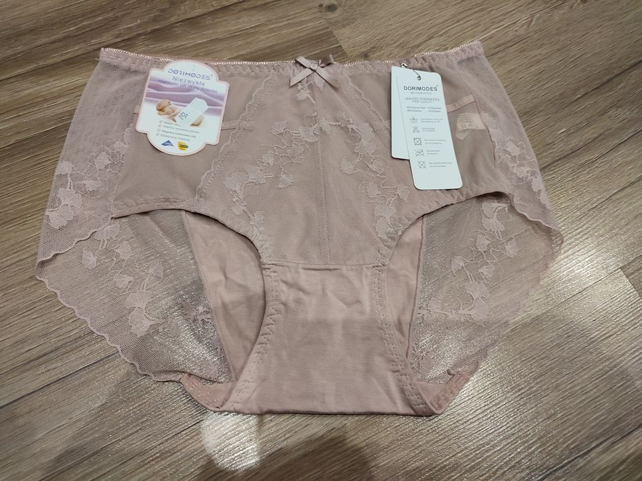 Majtki damskie rozmiar L brudny róż nowe z metką