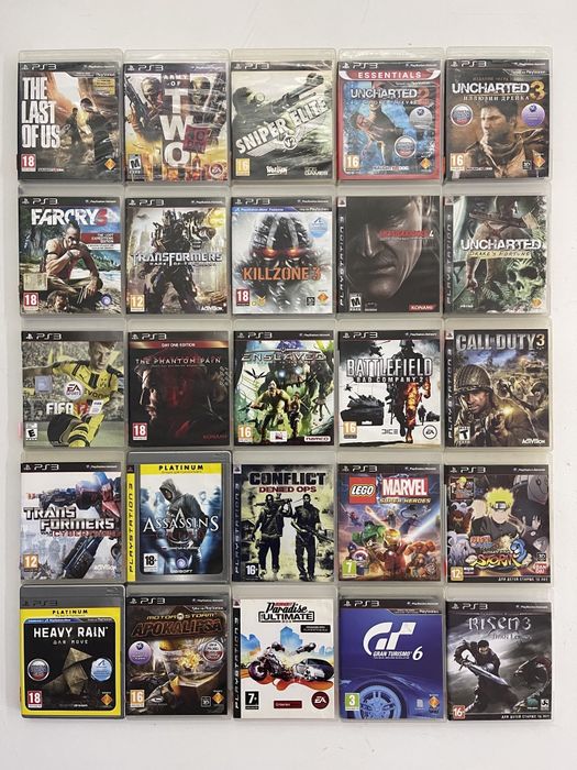 Sony playstation 3 PS3 last of us,killzone, heavy rain,motorstorm бу