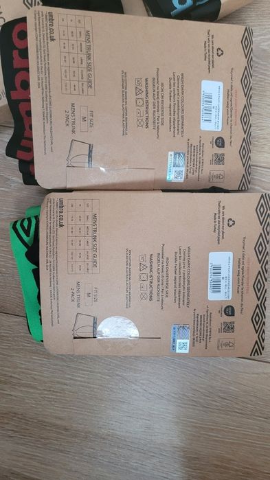 Bokserki męskie Umbro 4 x 2 pack rozmiar M nowe
