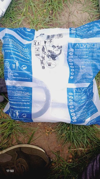 Syfon z odpływem do zlewu  syfon 40