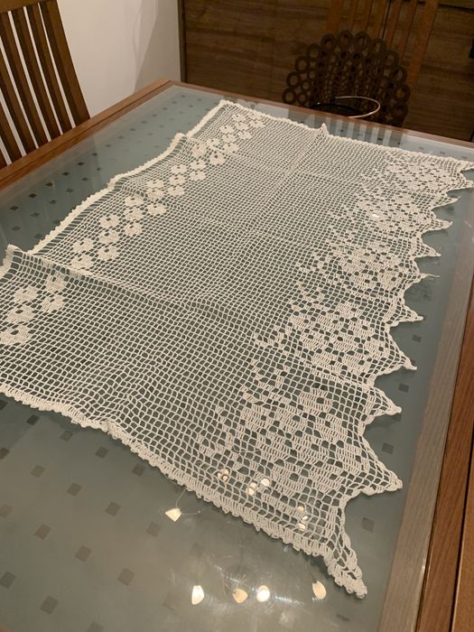 Firanka zazdrostka szydełkowa ecru