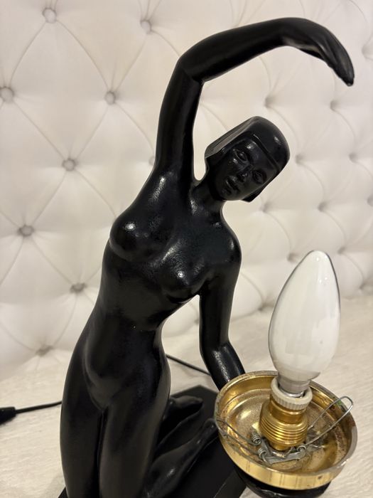 Candeeiro Art deco de ONICES  E.T.H usado e sem abajur/globo