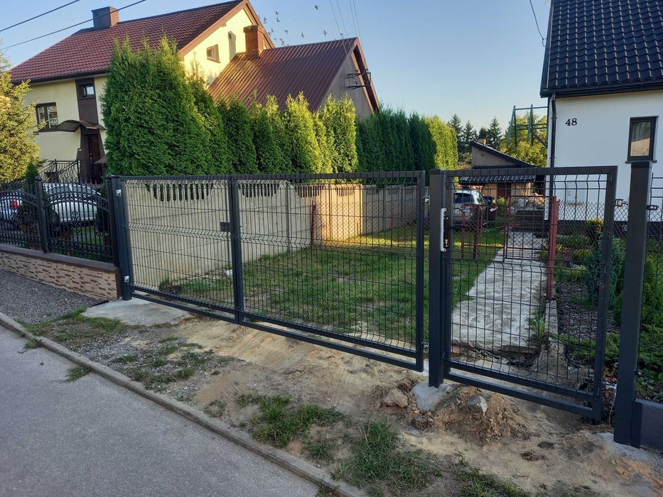 Bramy Panelowe/ze sztachety metalowej/palisadowe