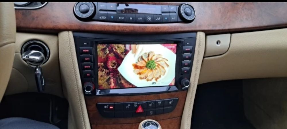 Rádio Android 14 com GPS Mercedes W211/CLS(Artigo Novo)