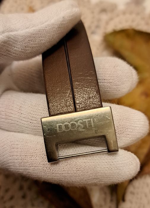 Bransoleta unisex z grubej brązowej skóry naturalnej DOOSTI