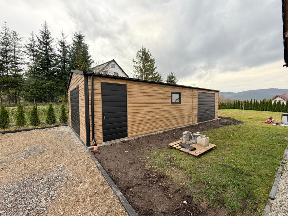 Garaz blaszak 5x8 grafit mat