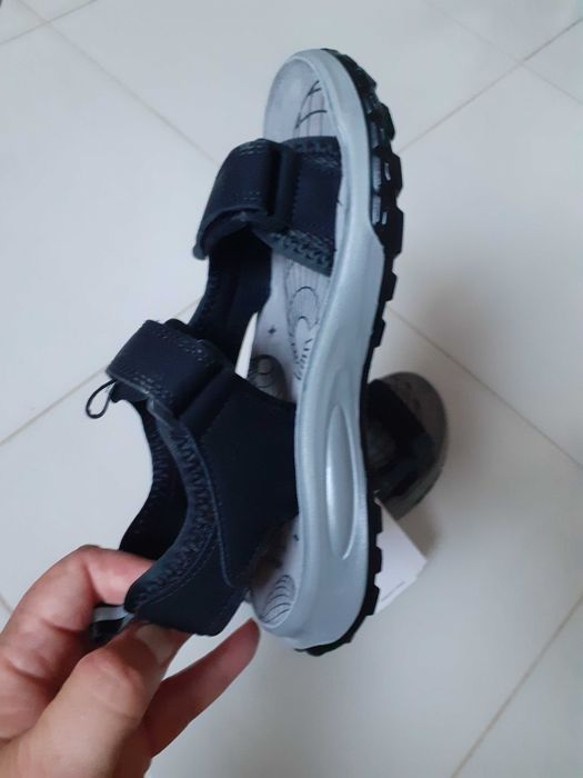 Nowe buty lato sandaly chłopiec 33 Smyk Cool Club skórzana wkładka rzepy lekkie profilowane
