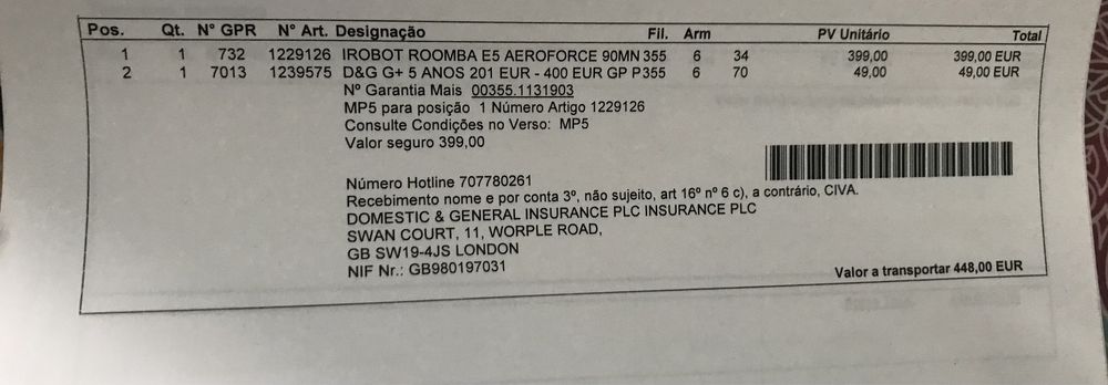 Aspirador iRobot Roomba