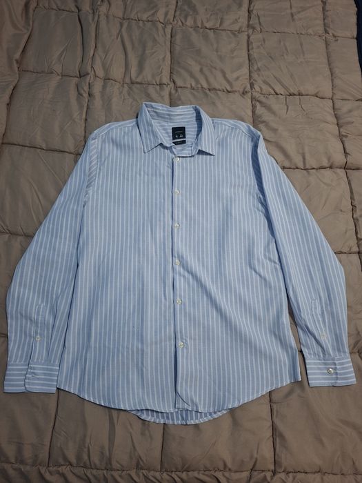 Camisa social masculina azul claro XL 44