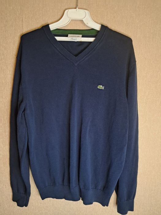 Чоловічий темно-синій светр Lacoste